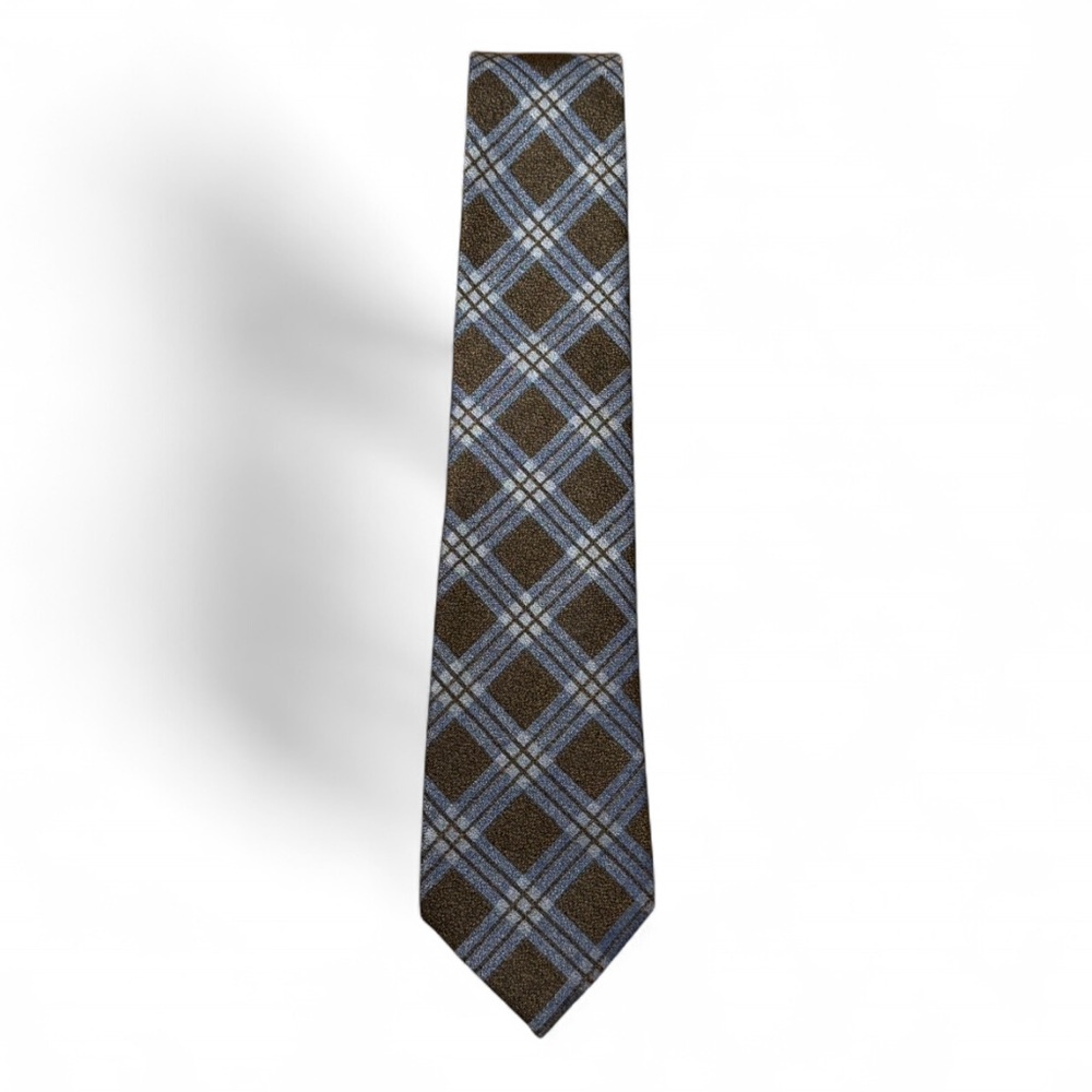 Jos. A. Bank - Blue and Brownish/Grey Plaid Tie